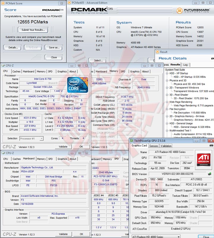 pcm05 GIGABYTE GA P55A UD3P Full Benchmark Review