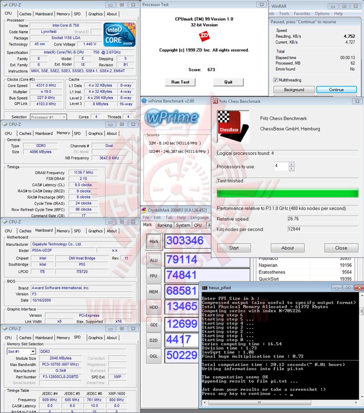 variety GIGABYTE GA P55A UD3P Full Benchmark Review