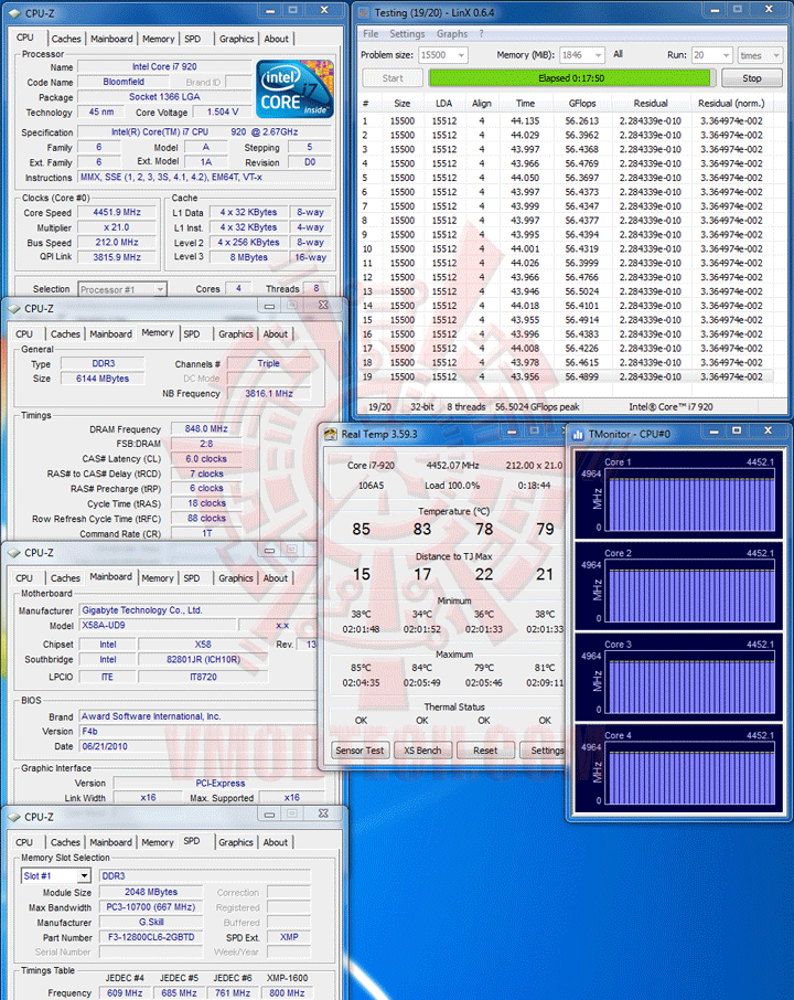 linx1 GIGABYTE GA X58A UD9 XL ATX Motherboard Review