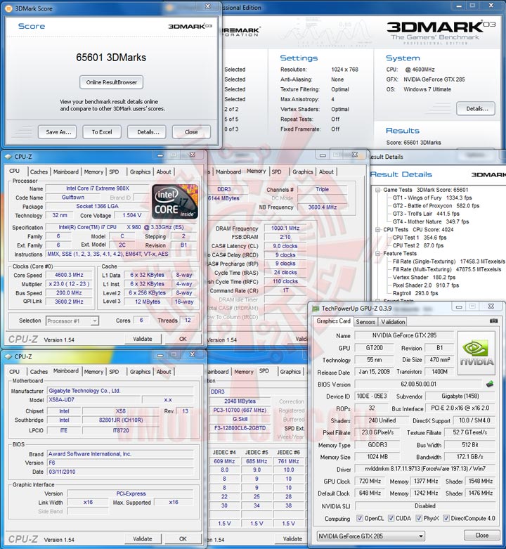 03 oc GIGABYTE GTX 285 1GB DDR3 Review