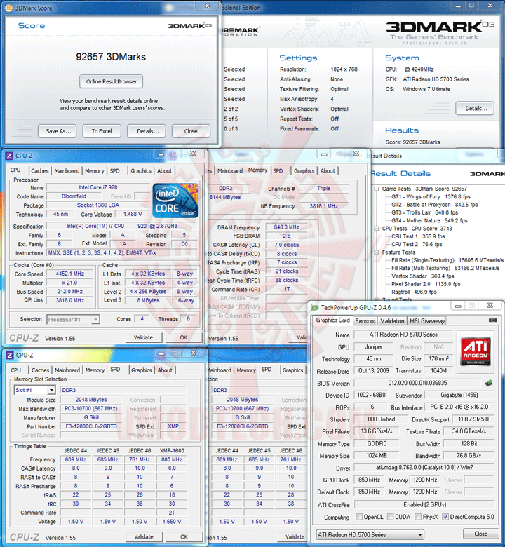 03 df GIGABYTE HD 5770 1024MB DDR5 CrossfireX Review