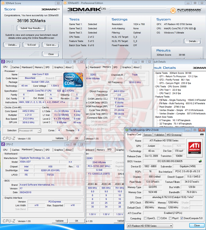 05 df GIGABYTE HD 5770 1024MB DDR5 CrossfireX Review