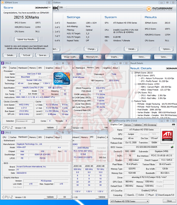 06 oc GIGABYTE HD 5770 1024MB DDR5 CrossfireX Review
