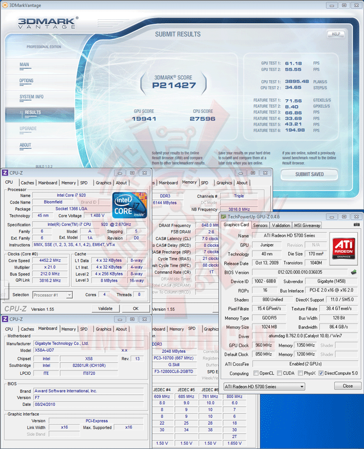 07 oc GIGABYTE HD 5770 1024MB DDR5 CrossfireX Review