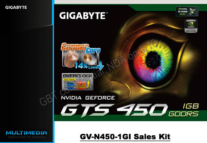 slide0 GIGABYTE NVIDIA GeForce GTS 450 1024MB GDDR5 Review