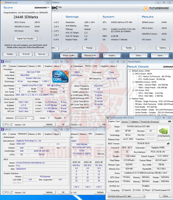 06 df GIGABYTE NVIDIA GeForce GTX 460 1024MB DDR5 Review