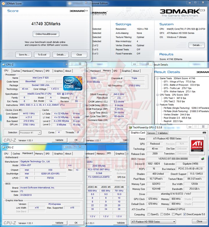 03 cf d GIGABYTE Radeon HD 5570 1GB DDR3 CrossfireX Review