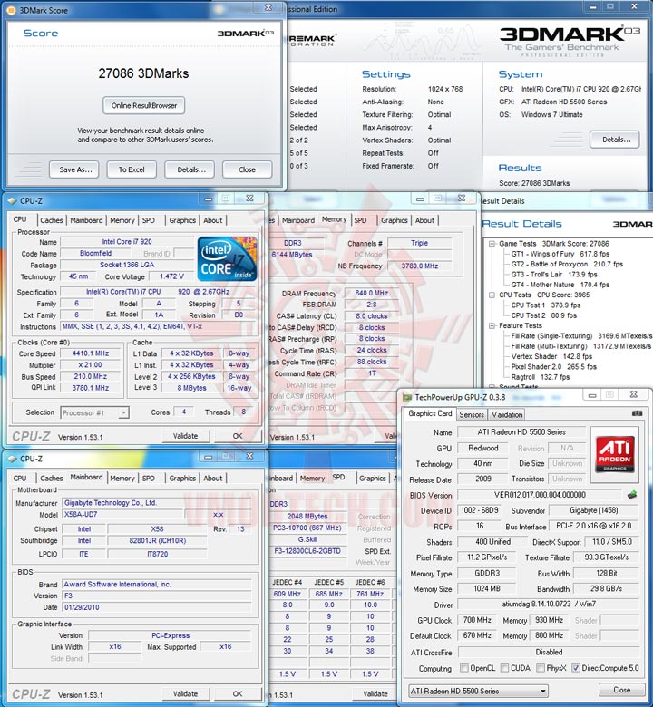 03 oc GIGABYTE Radeon HD 5570 1GB DDR3 CrossfireX Review