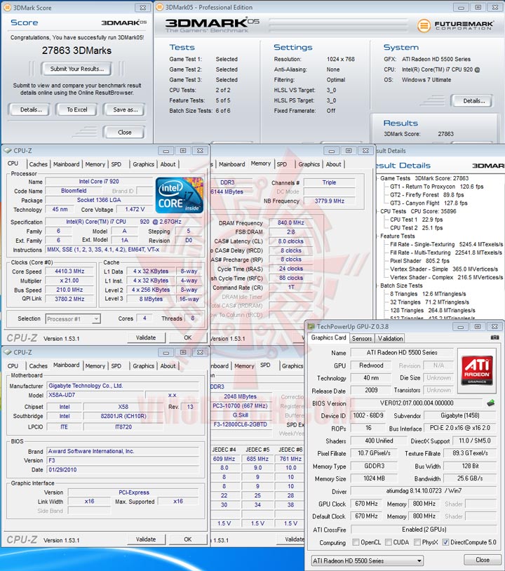 05 cf d GIGABYTE Radeon HD 5570 1GB DDR3 CrossfireX Review