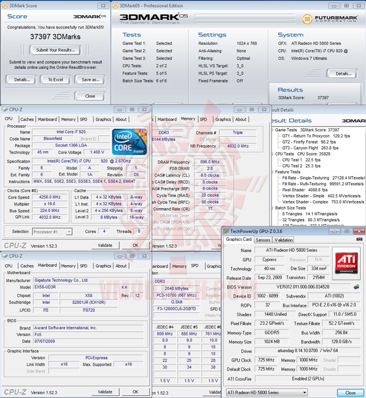 05cf HIS Radeon HD 5850 1GB GDDR5 CrossfireX First Review