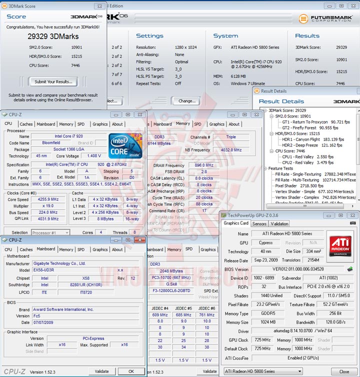 06cf HIS Radeon HD 5850 1GB GDDR5 CrossfireX First Review