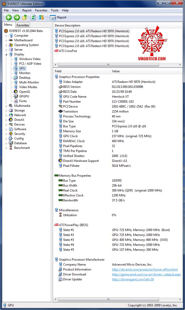 d5 HIS Radeon HD 5970 2GB GDDR5 CrossfireX Review