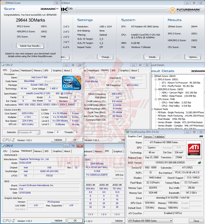 06cf 1010 HIS Radeon HD 5850 CrossfireX OVERCLOCK Results
