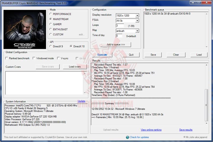 warheadd inno3D GeForce GT220 1GB DDR3 Review