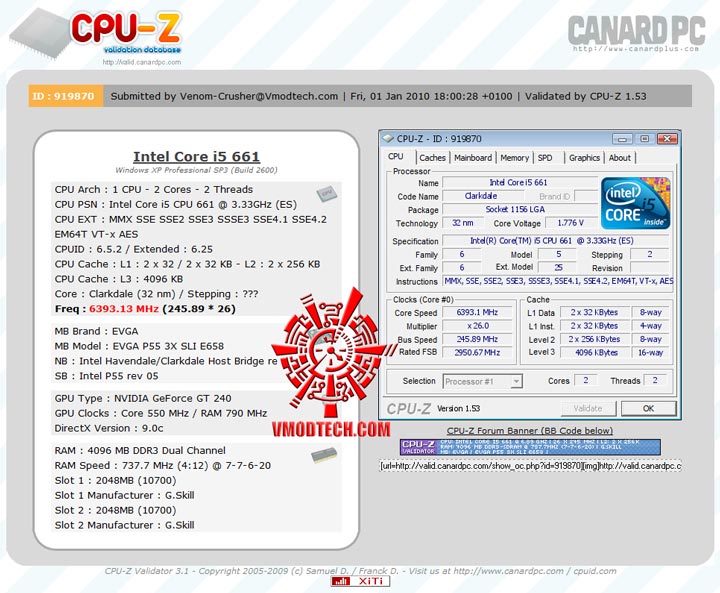 6393 Intel Core i3 Core i5 32nm Westmere SuperPI Challenge