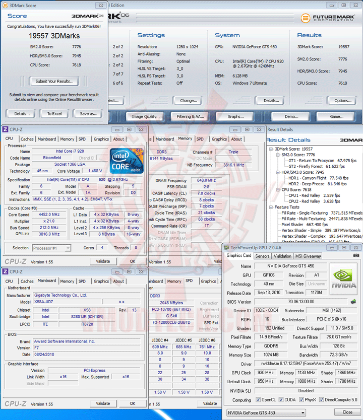 06 oc MSI N450GTS CYCLONE IGD5 GeForce GTS 450 1GB GDDR5 Review