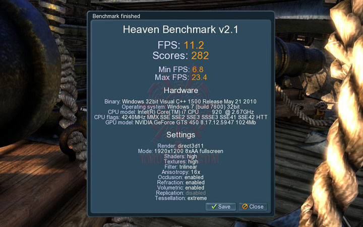 08 df MSI N450GTS CYCLONE IGD5 GeForce GTS 450 1GB GDDR5 Review