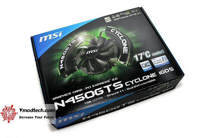 dsc 0068 MSI N450GTS CYCLONE IGD5 GeForce GTS 450 1GB GDDR5 Review