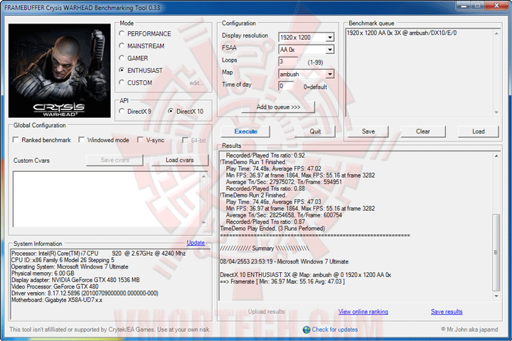 wh ov MSI N480GTX M2D15 GeForce GTX 480 1536MB DDR5 Review