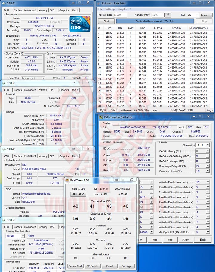 linx 4357 MSI P55 GD85 : Review