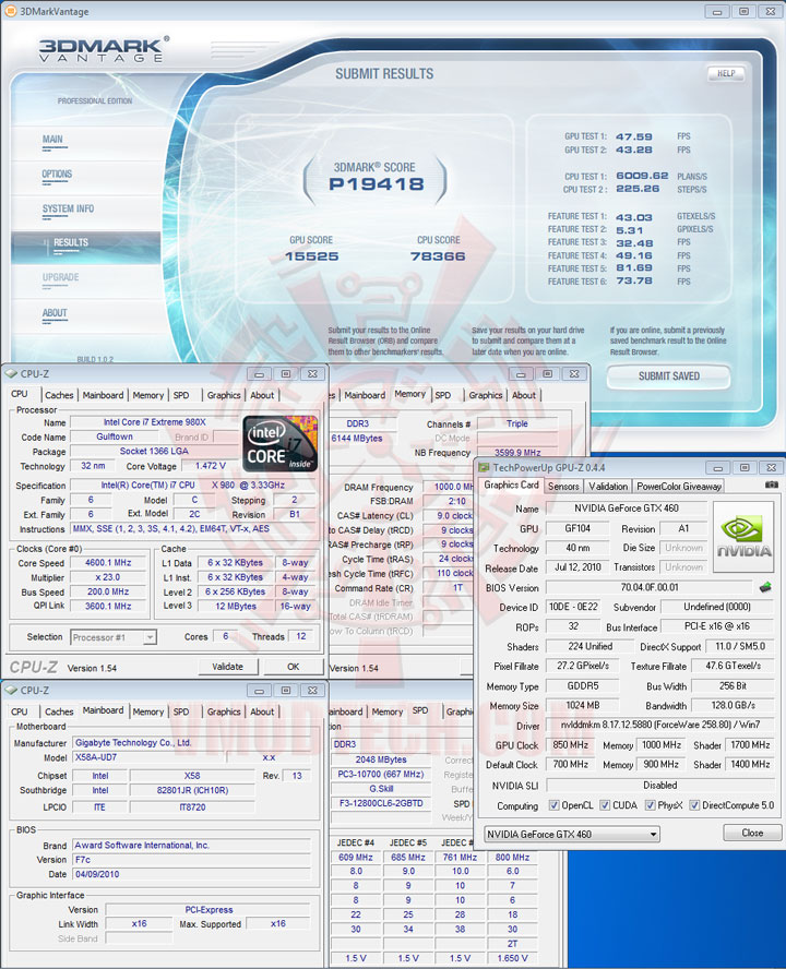 107 oc PALIT GeForce GTX 460 SONIC 1024MB GDDR5 Review