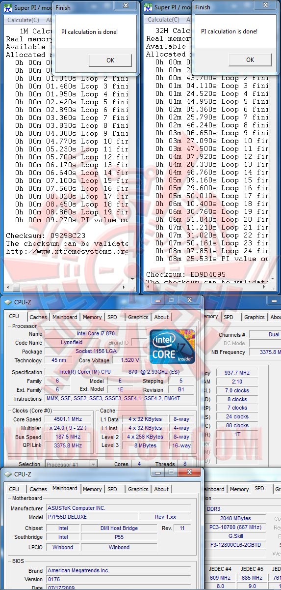 32m 4500 Review : ASUS P7P55D Deluxe