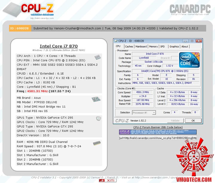 4501 Review : ASUS P7P55D Deluxe
