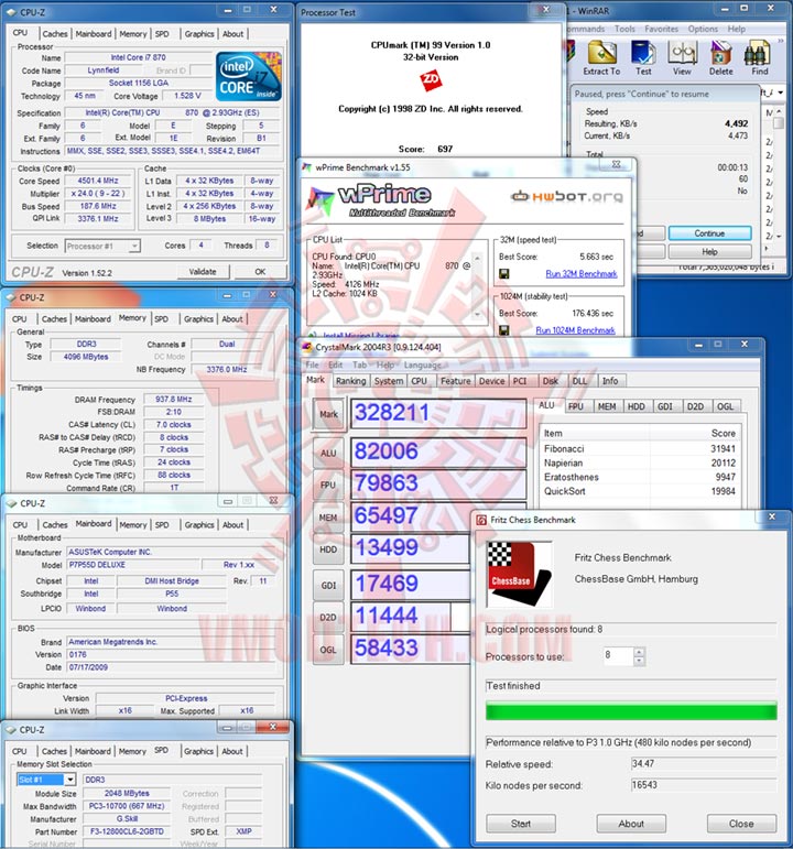 v 4500 Review : ASUS P7P55D Deluxe