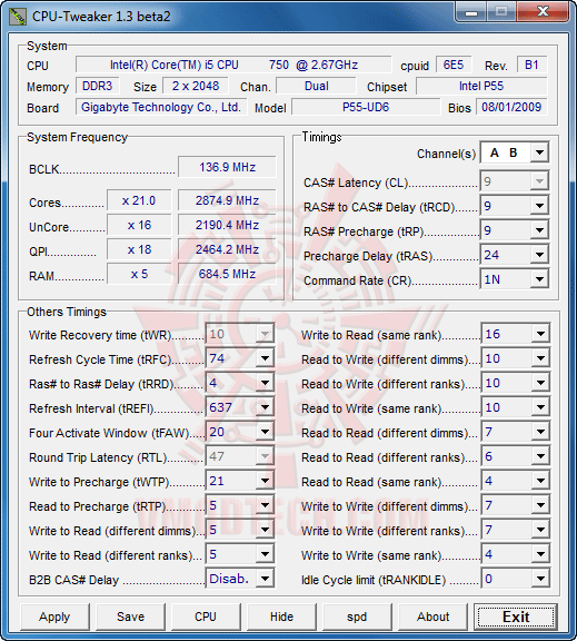 spec3 REVIEW : G.SKILL RIPJAWS F3 16000CL9D 4GBRH