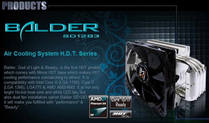 balder XIGMATEK BALDER SD1283 : HEATPIPE ROUNDUP SERIES