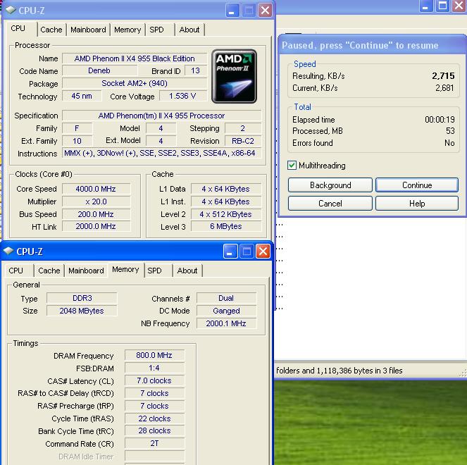 winrar Phenom II955 VS  DFI DK 790 FXB M3H5 