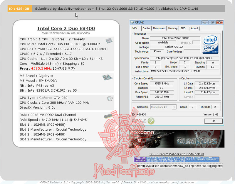ValidatedFSB647 GIGABYTE EP45 UD3R :  Easily to Play with FSB.
