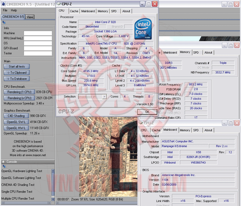 c95 221 ASUS RAMPAGE II EXTREME แรงสะท้านยุทธจักรOC