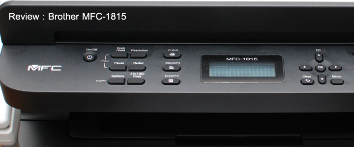 Review : Brother MFC-1815 Multi-Function Centre พร้อมแฟกซ์และหูโทรศัพท์