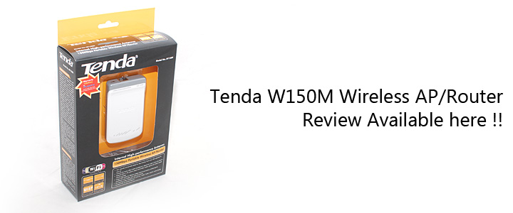 1297184114DSC 9552 Review : Tenda W150M Wireless AP/Router