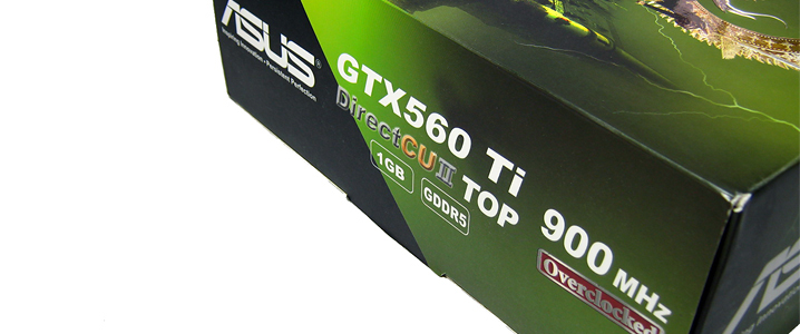 title introduction Asus GTX560 Ti DirectCUII TOP : Review
