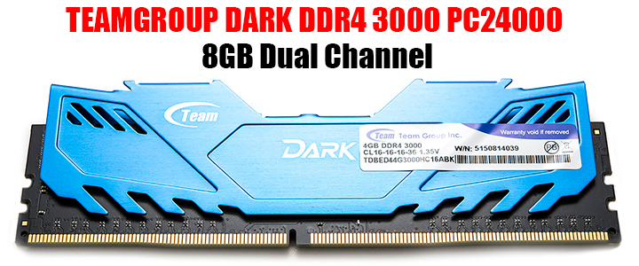teamgroup dark ddr4 3000 TEAMGROUP DARK DDR4 3000 8GB Memory Kit Review