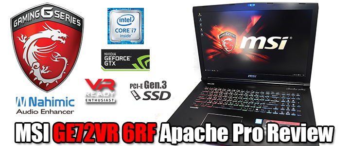 msi ge72vr 6rf apache pro review MSI GE72VR 6RF Apache Pro Review : ทรงพลังจัดเต็มด้วยกราฟฟิกการ์ด NVIDIA GeForce GTX 1060