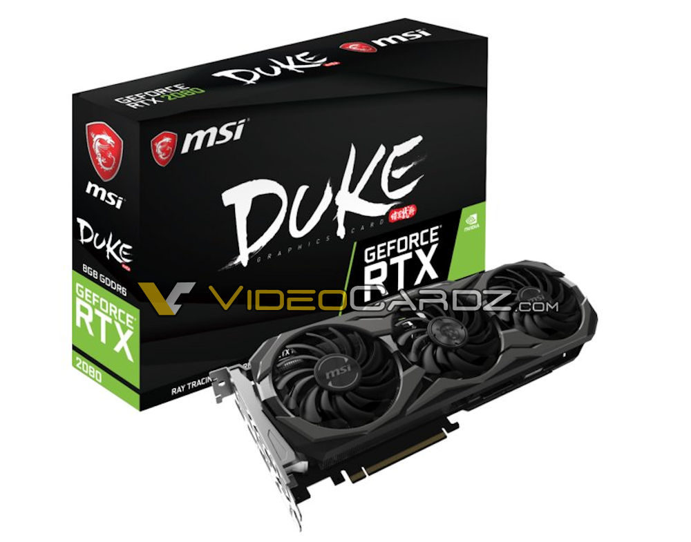 msi geforce rtx 2080 duke 1000x785 MSI ก็หลุดให้ชมกันเต็มๆ MSI GeForce RTX 2080 Ti และ RTX 2080 DUKE จัดเต็มให้คอเกมส์มิ่ง!! 
