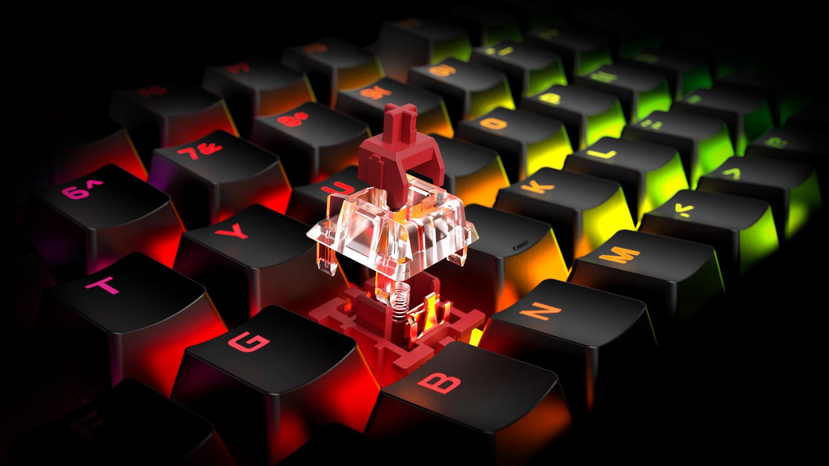 hyperx red switch keycap HyperX เปิดตัวสวิทช์ HyperX Aqua สำหรับคีย์บอร์ดและผลิตภัณฑ์ชาร์จไฟแบบไร้สายที่ได้การรับรอง Qi ที่งาน Gamescom