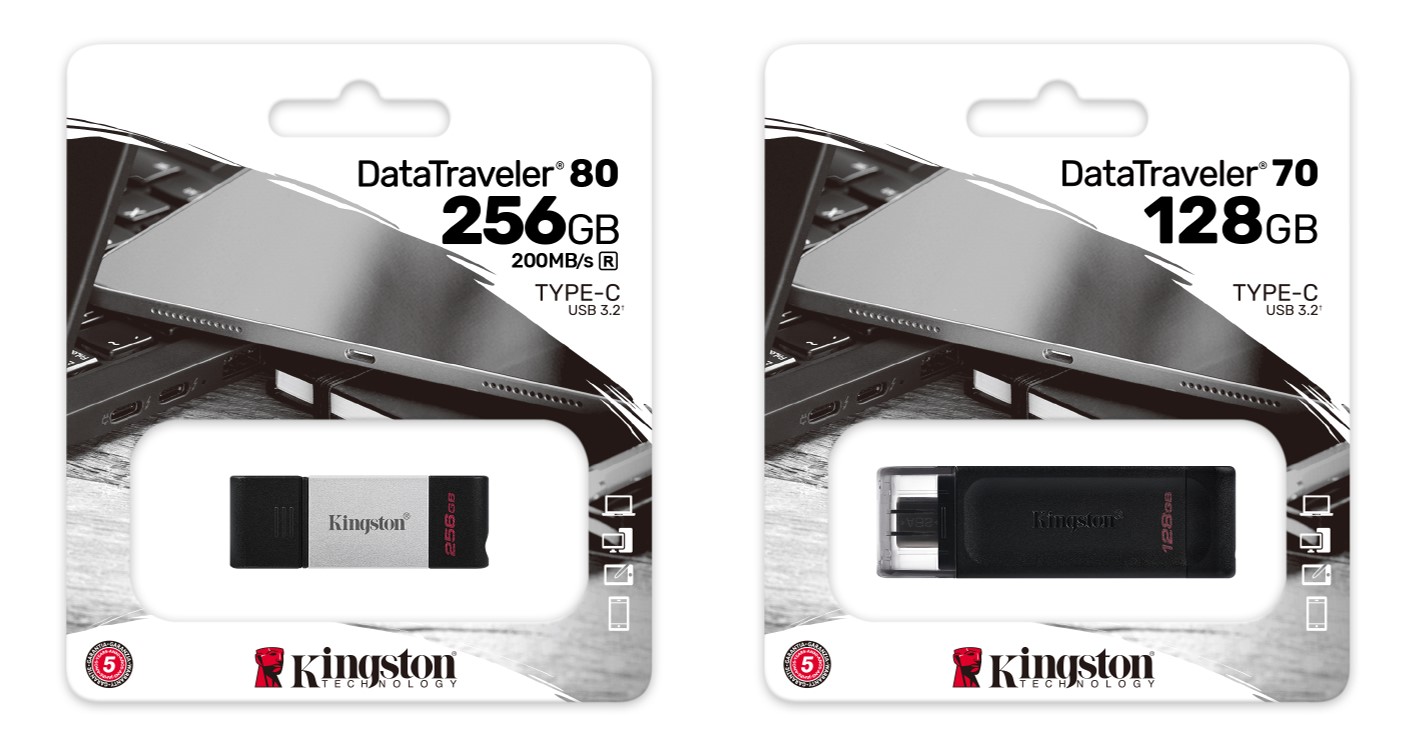 kingston dt70   dt80 Kingston เปิดตัว DataTraveler USB Drives รุ่นใหม่ ช่วยเก็บความทรงจำที่ดีที่สุดในทุกที่ทุกเวลา ต้อนรับปีใหม่ที่กำลังจะมาถึง!
