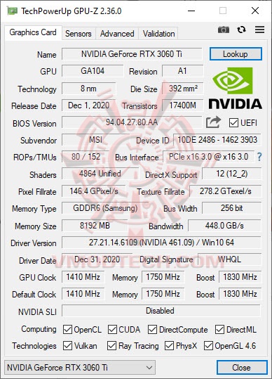 gpu31 MSI GeForce RTX 3060 Ti GAMING X TRIO Review