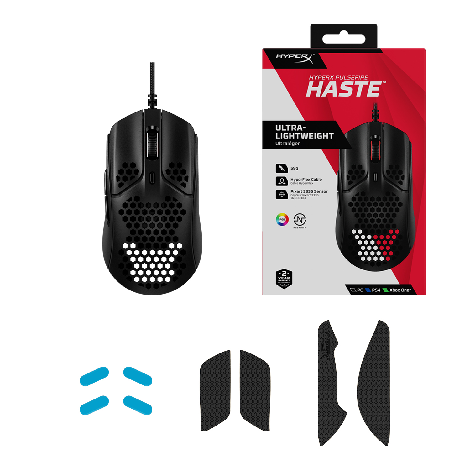 hyperx pulsefire haste hyperx pulsefire haste 9 box contents 21 12 2020 15 53 Ascenti Resources ผู้นำเข้า HyperX อย่างเป็นทางการ ขอนำเสนอ Mouse Gaming รุ่นใหม่ล่าสุด Pulsefire Haste !!