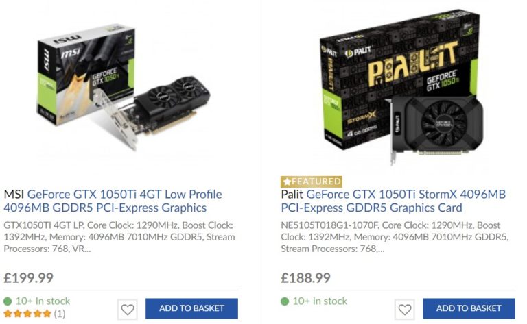 overclockersuk gtx 1050 ti 768x473 ลือ!! ความหวังของเกมส์เมอร์ Nvidia เตรียมนำ Nvidia GeForce GTX 1050 Ti กลับมาขายใหม่อีกครั้ง