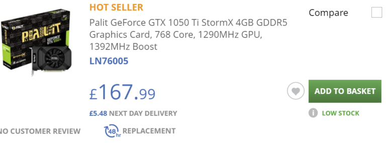 scan uk gtx 1050 ti 768x285 ลือ!! ความหวังของเกมส์เมอร์ Nvidia เตรียมนำ Nvidia GeForce GTX 1050 Ti กลับมาขายใหม่อีกครั้ง