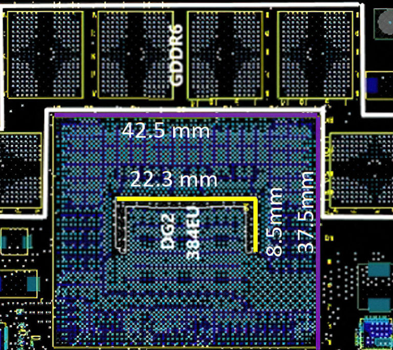 intel-dg2-384eu-pcb-1-768x684 intel dg2 384eu pcb 1 768x684 ลือ!! การ์ดจอ Intel Xe HPG รุ่นเกมส์มิ่งรุ่นแรกจากทาง Intel มีจำนวนคอร์ Shading Units 4096คอร์กันเลยทีเดียว