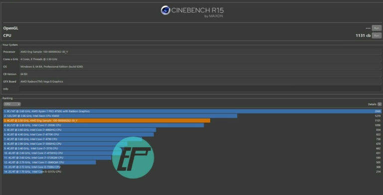 amd-ryzen-3-5300g-cinebench-r15-768x392 amd ryzen 3 5300g cinebench r15 768x392 หลุดผลทดสอบซีพียู AMD Ryzen 3 5300G รหัส “Cezanne” พร้อมวางจำหน่ายใน eBay ราคา 177 USD ก่อนเปิดตัวอย่างเป็นทางการ