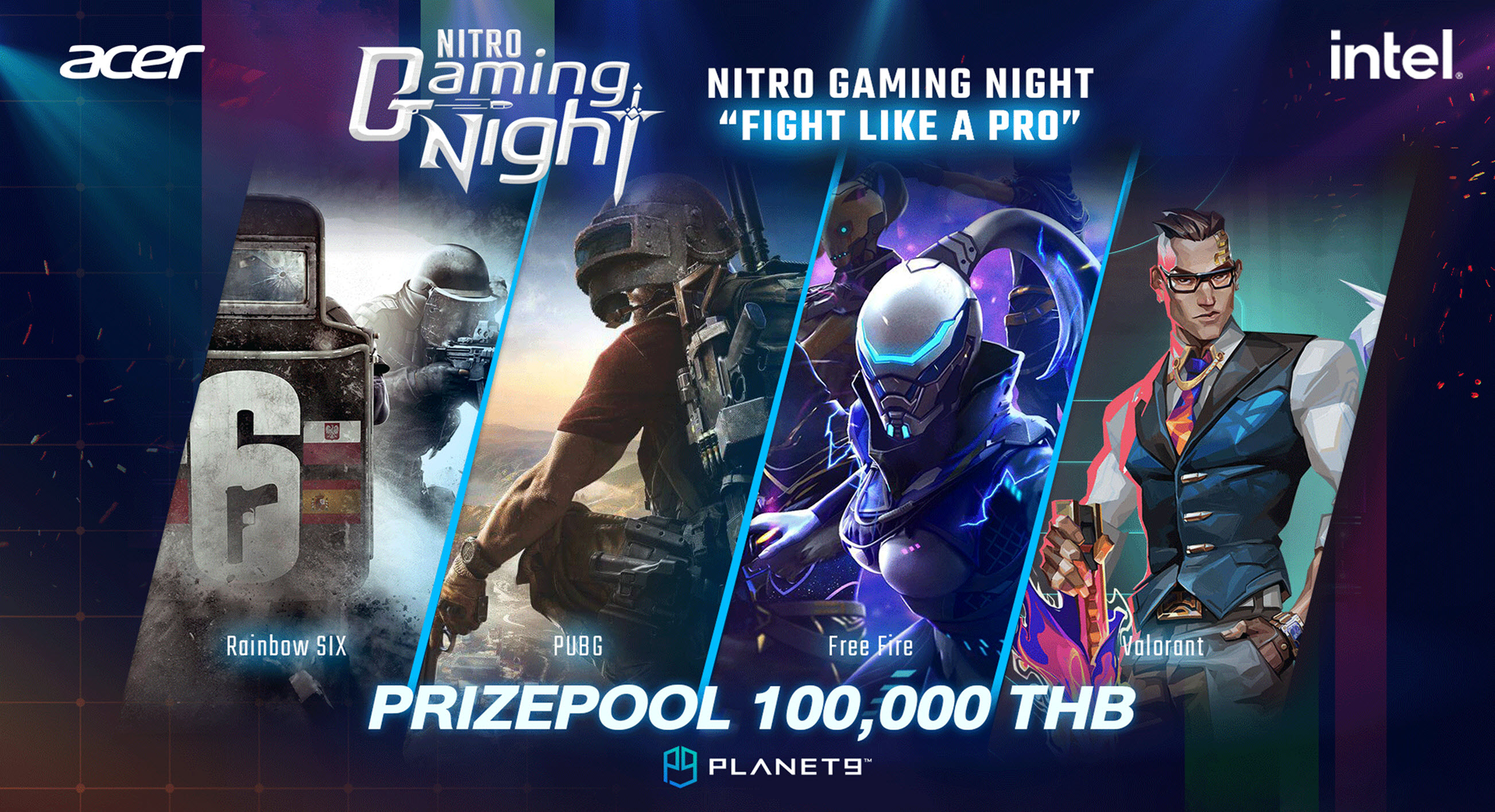 pic01-cover pic01 cover กลับมาอีกครั้งกับ Nitro Gaming Night 2022 Amateur Tournament ที่เปิดพื่นที่ให้ทีมมือใหม่ ที่อยากประลองผีมือได้มีพื้นทีสำหรับทดลองแข่งขัน Fight Like A Pro สู้อย่างโปร สู้แบบมืออาชีพ!!