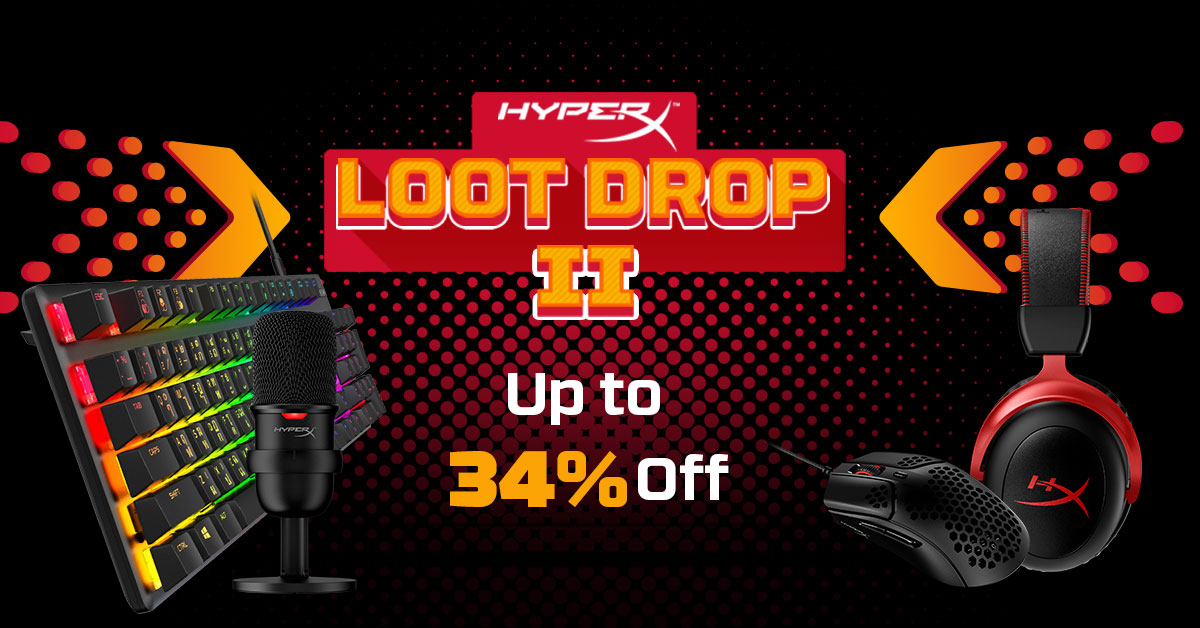 HyperX มอบโปรโมชั่นเพื่อขอบคุณแฟนๆ ทั่วโลก ด้วยแคมเปญ HyperX Loot Drop เป็นปีที่ 2