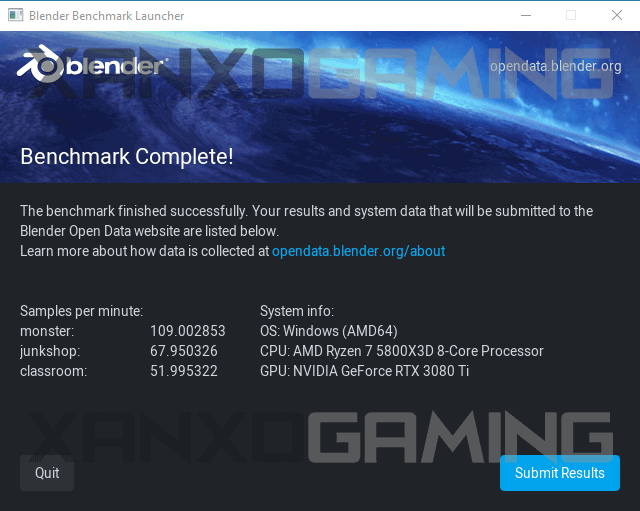 ryzen-7-5800x3d-blender-benchmark ryzen 7 5800x3d blender benchmark หลุดผลทดสอบซีพียู AMD Ryzen 7 5800X3D รุ่นใหม่ล่าสุด